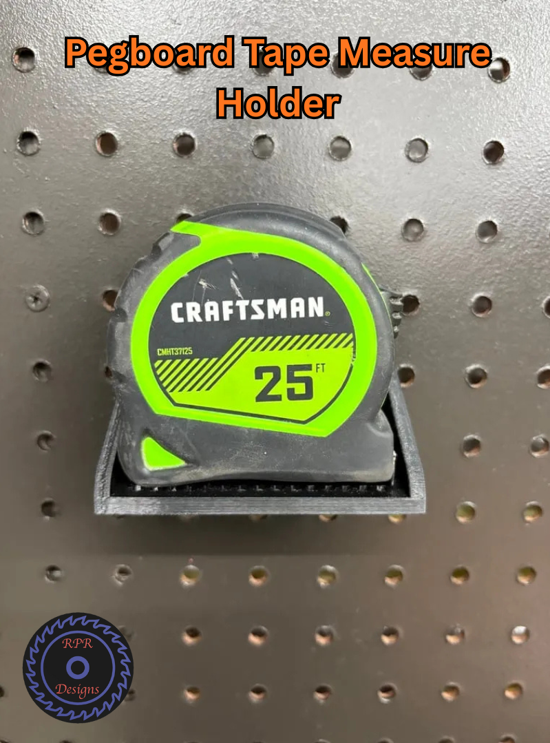 Pegboard Holder for Tape Measure