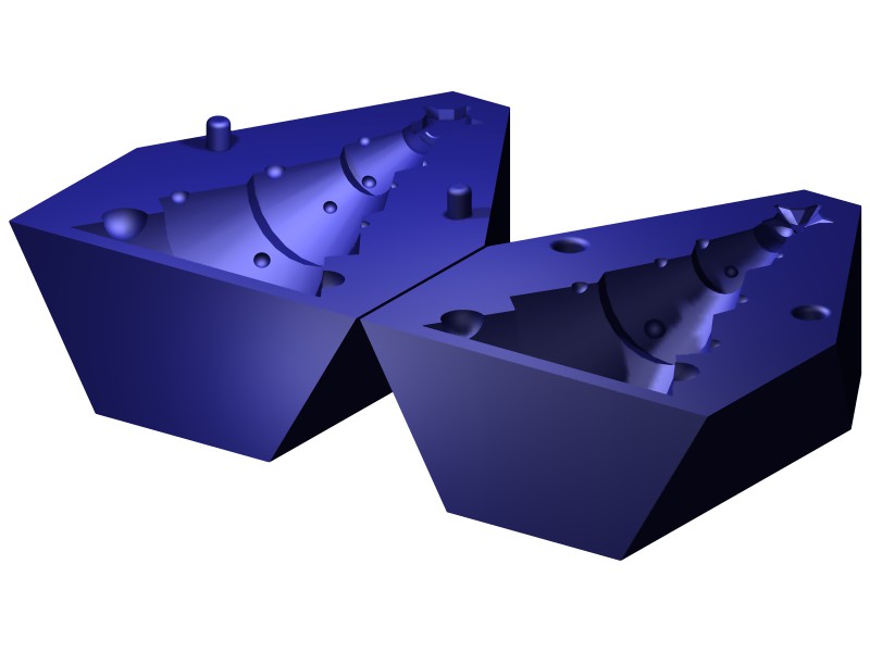 Christmas tree Butter mold v2