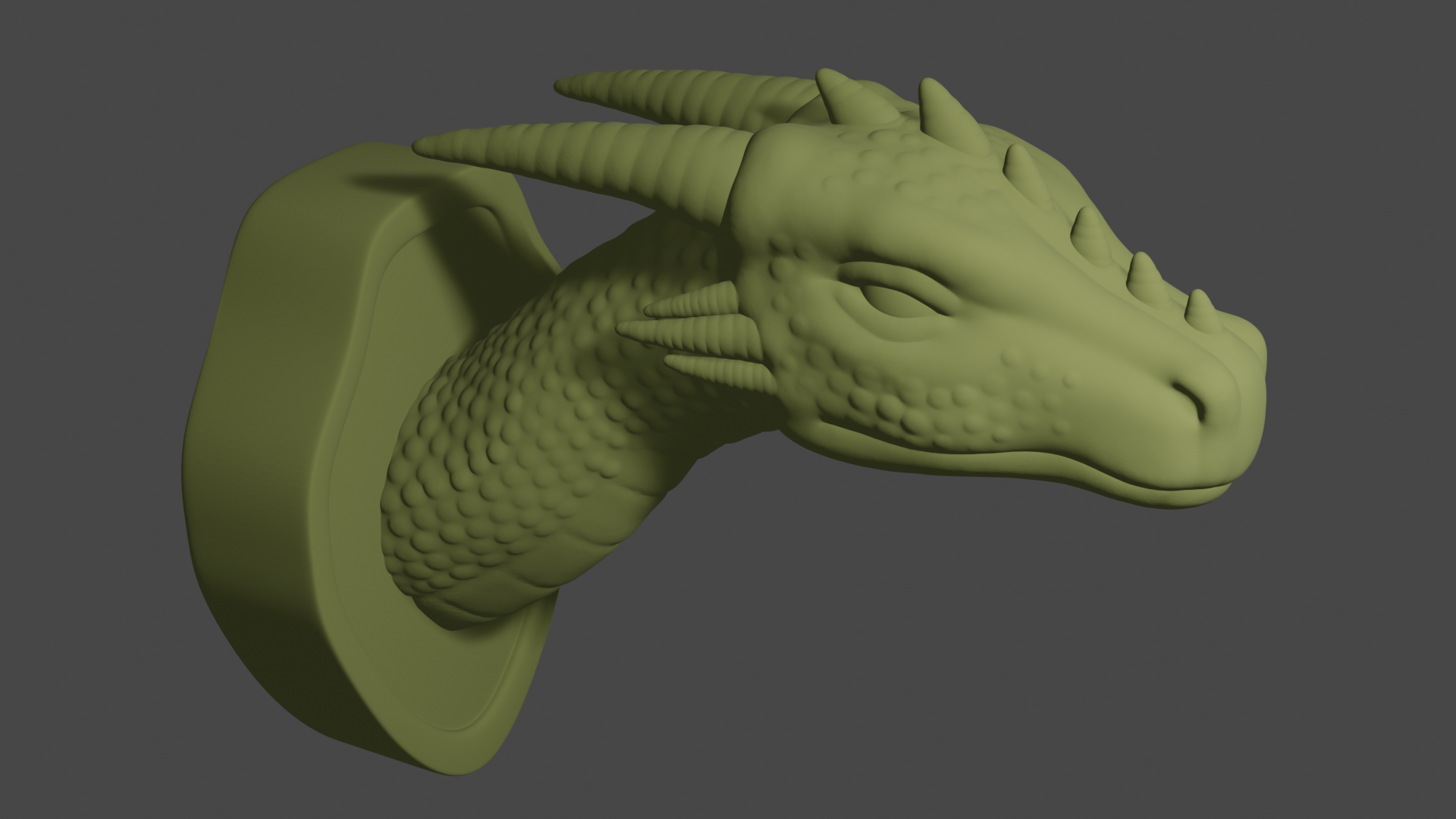 The Biggest Game - Mounted Dragon head
