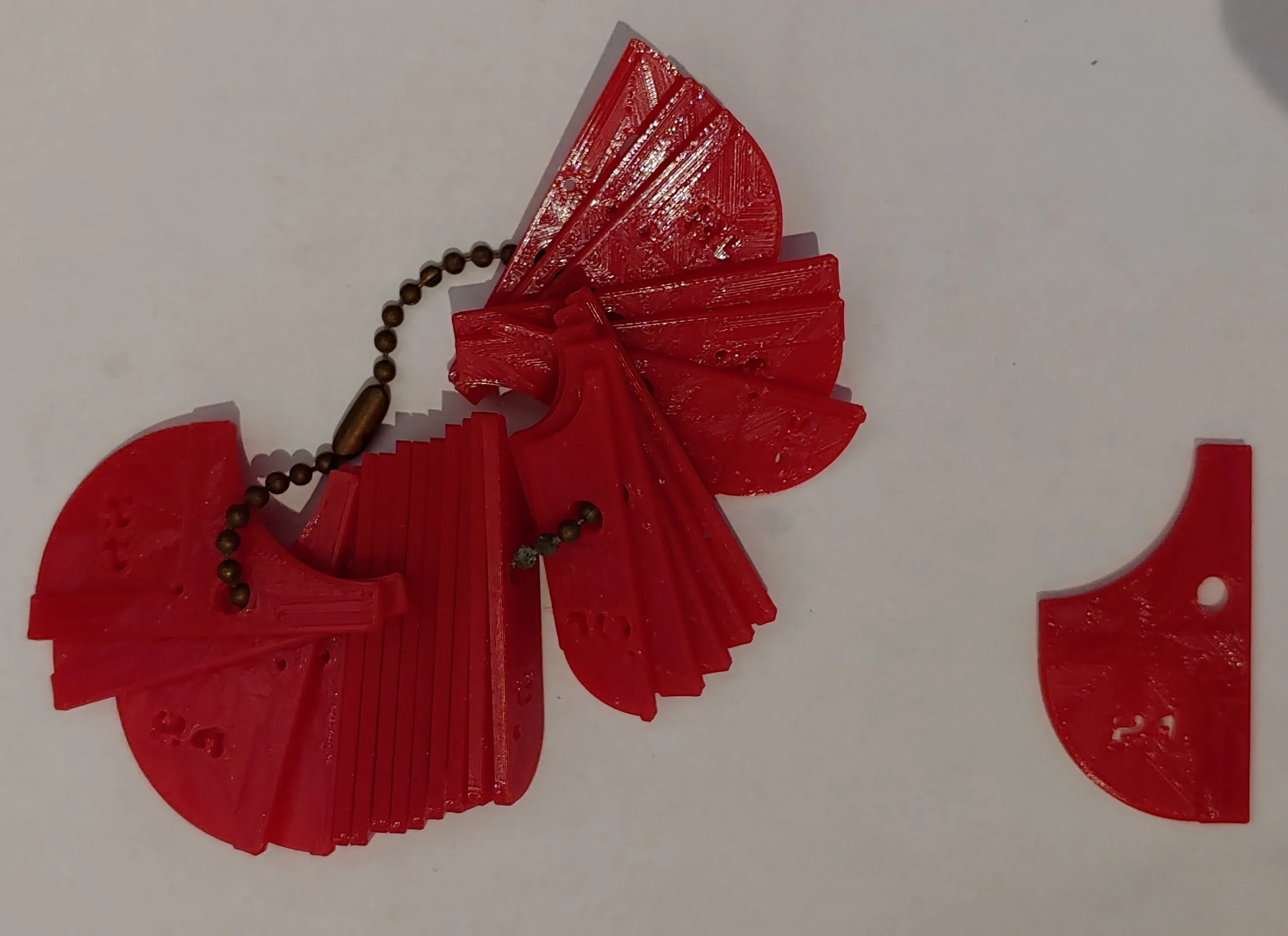 Radius Gauge 1-25mm keyring