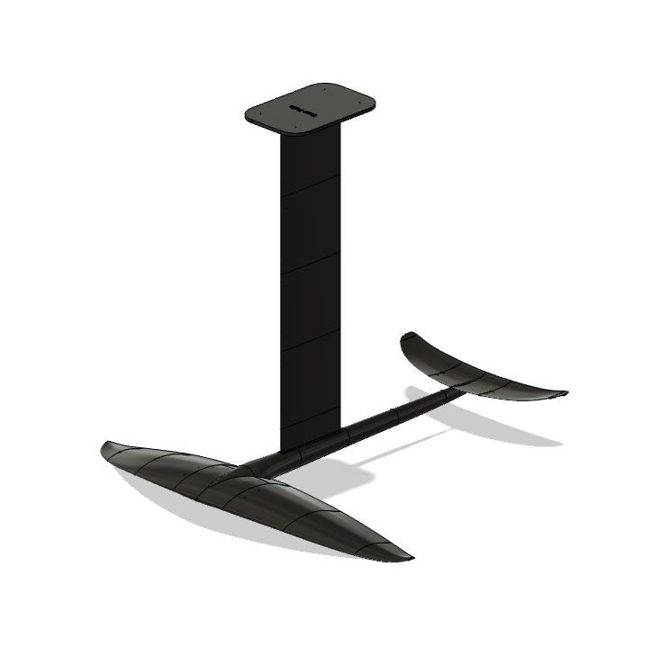 Hydrofoil Easy Rider Parts 31" Front Wingspan, 26" Mast, 16" Stabalizer