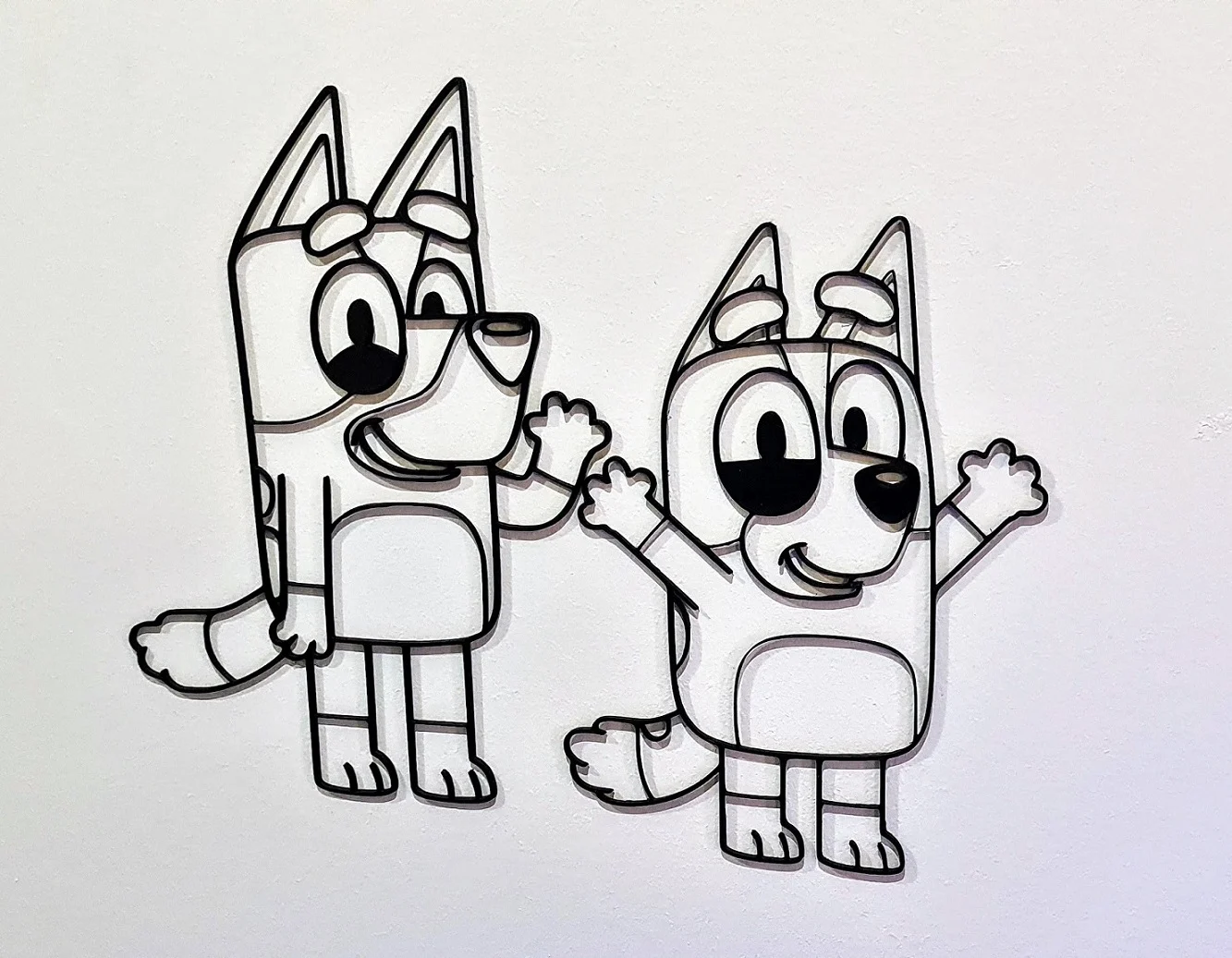 Bluey & Bingo 2D Wall Art