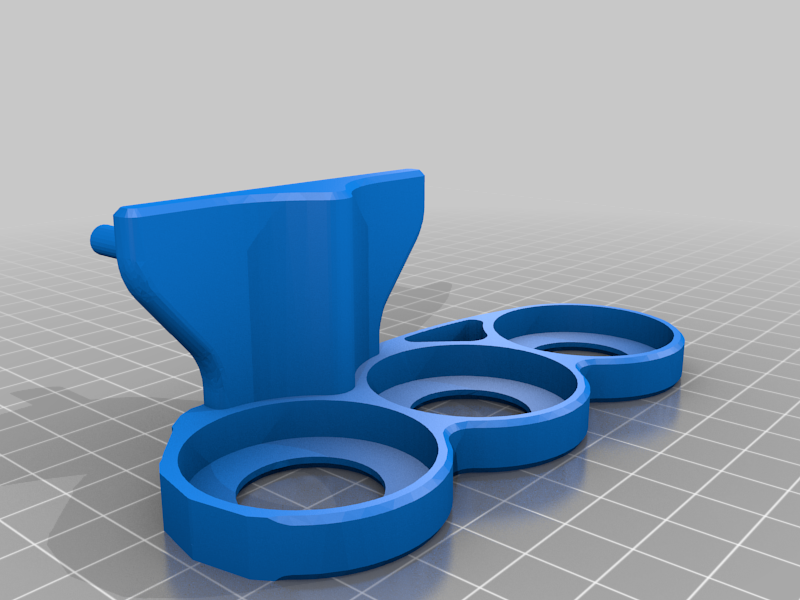 Acrilex 3-Pot Holder for Pegboard