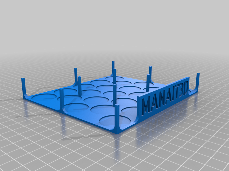Customizable Dropper Bottle Holder Manait3d