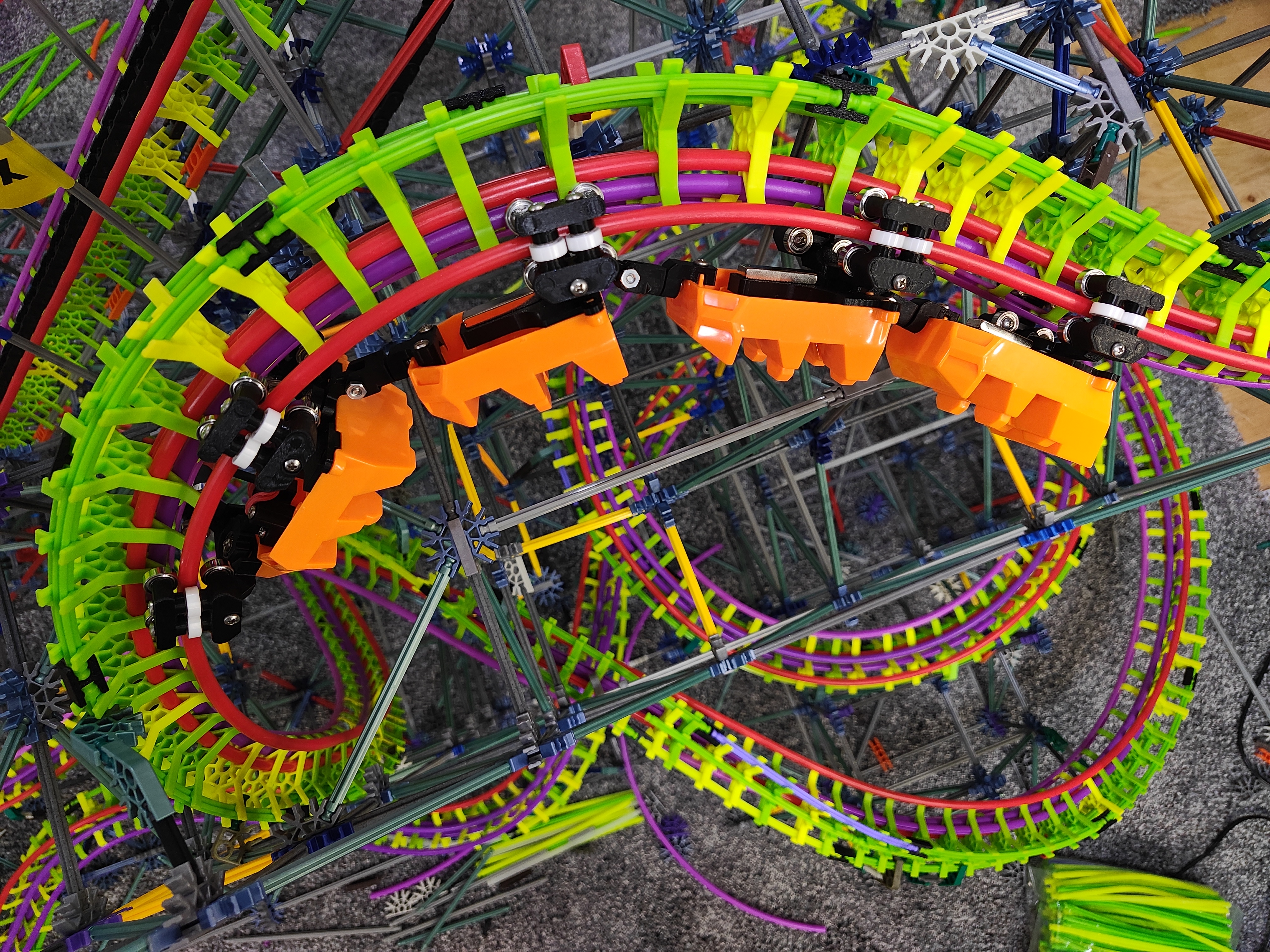 Ultimate All 3 Axis K'nex Screamin Serpent Wheel Bogey Assemblies knex