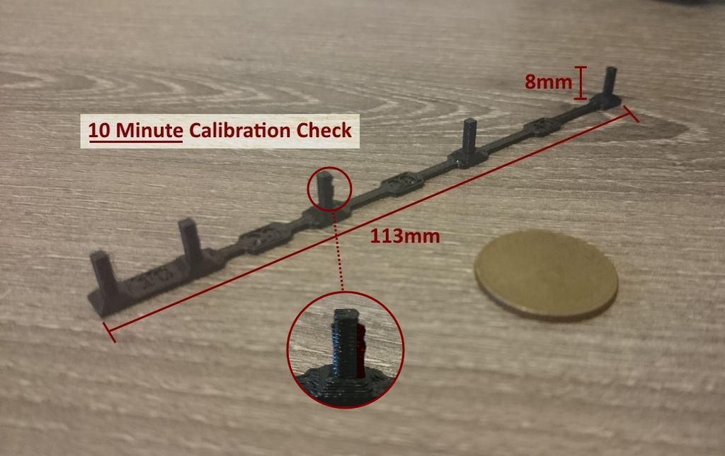 10M Test V1 - 10 Minute Mini Calibration Print Test for Oozing/Retraction at Different Distances