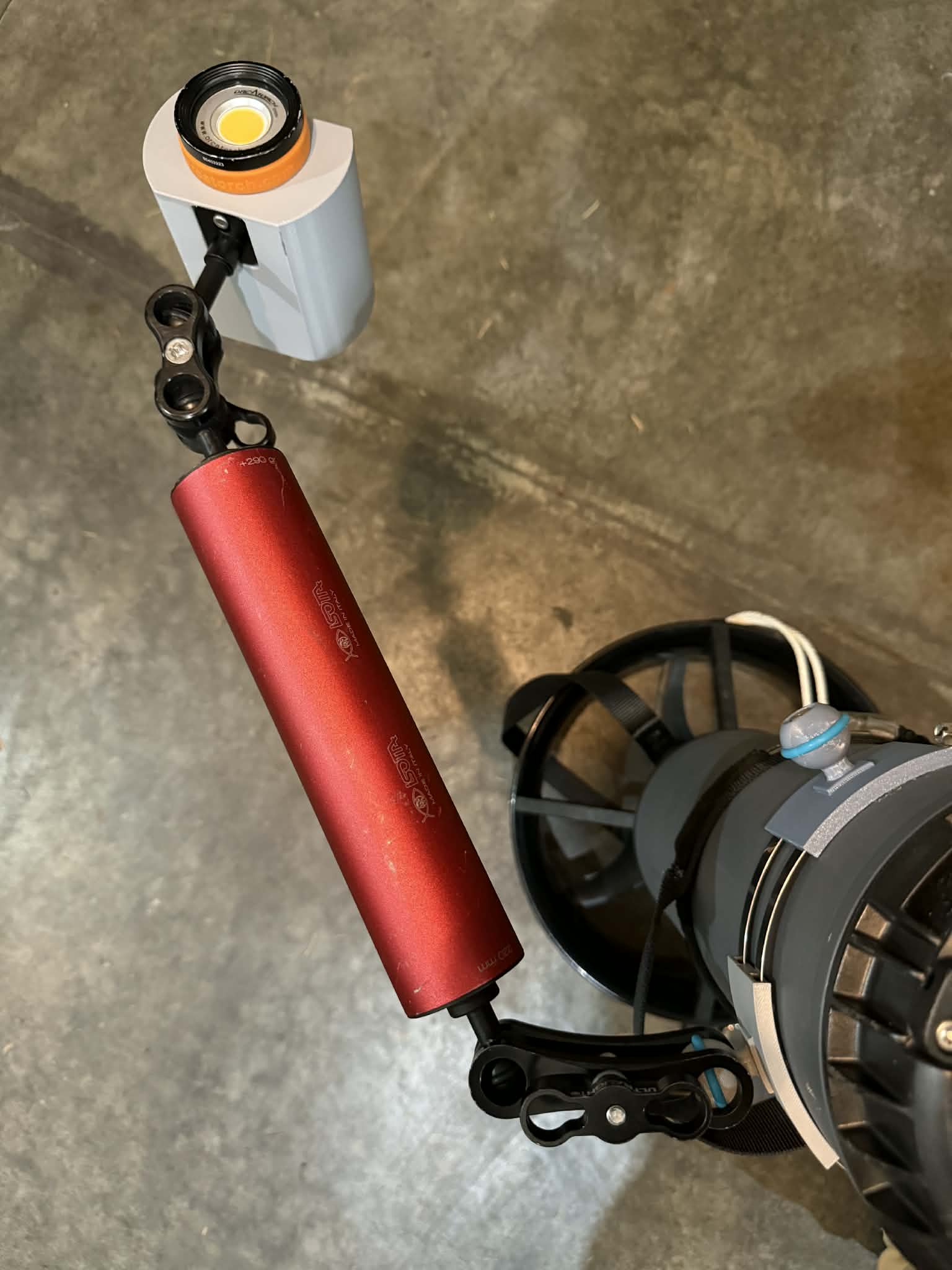 Blacktip DPV 1" Ball Mount for lights and GoPro