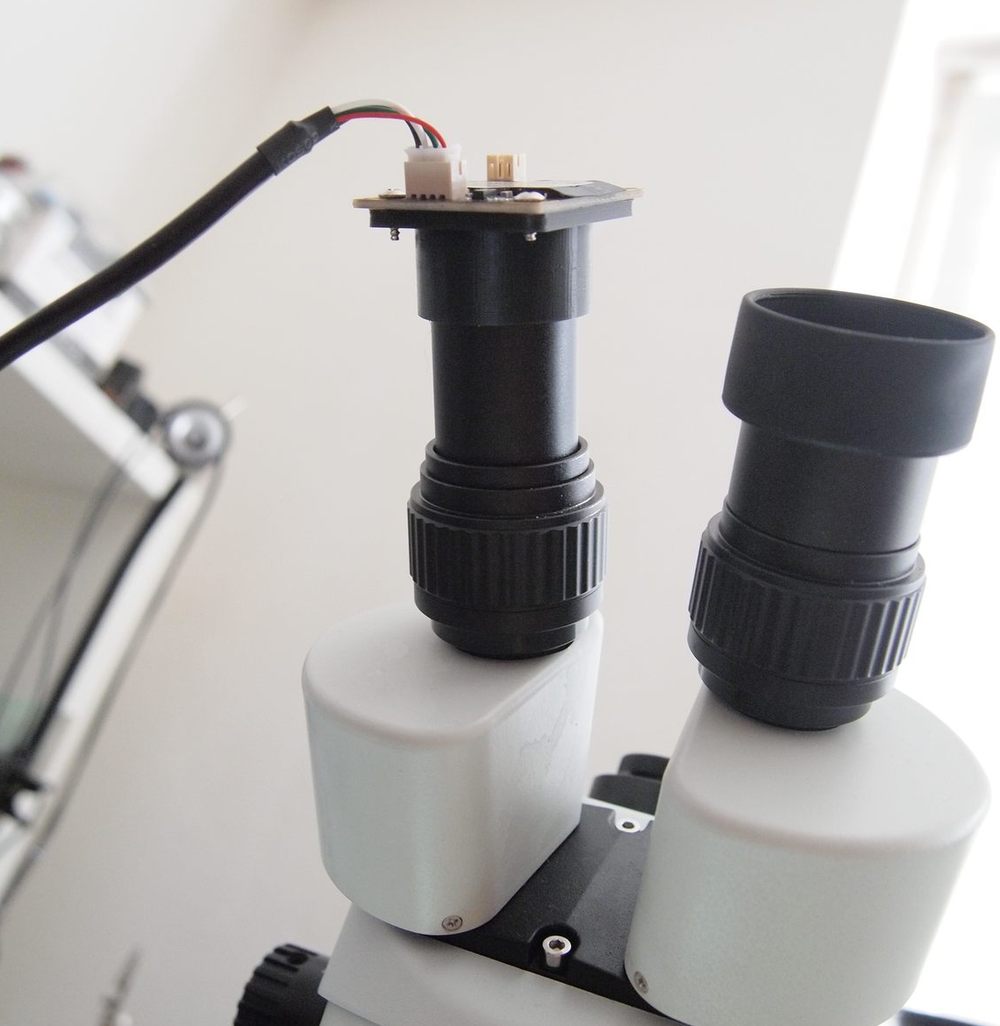 C-Mount Adapter for USB FullHD Camera (With printed 1-32 UN 2A Thread)