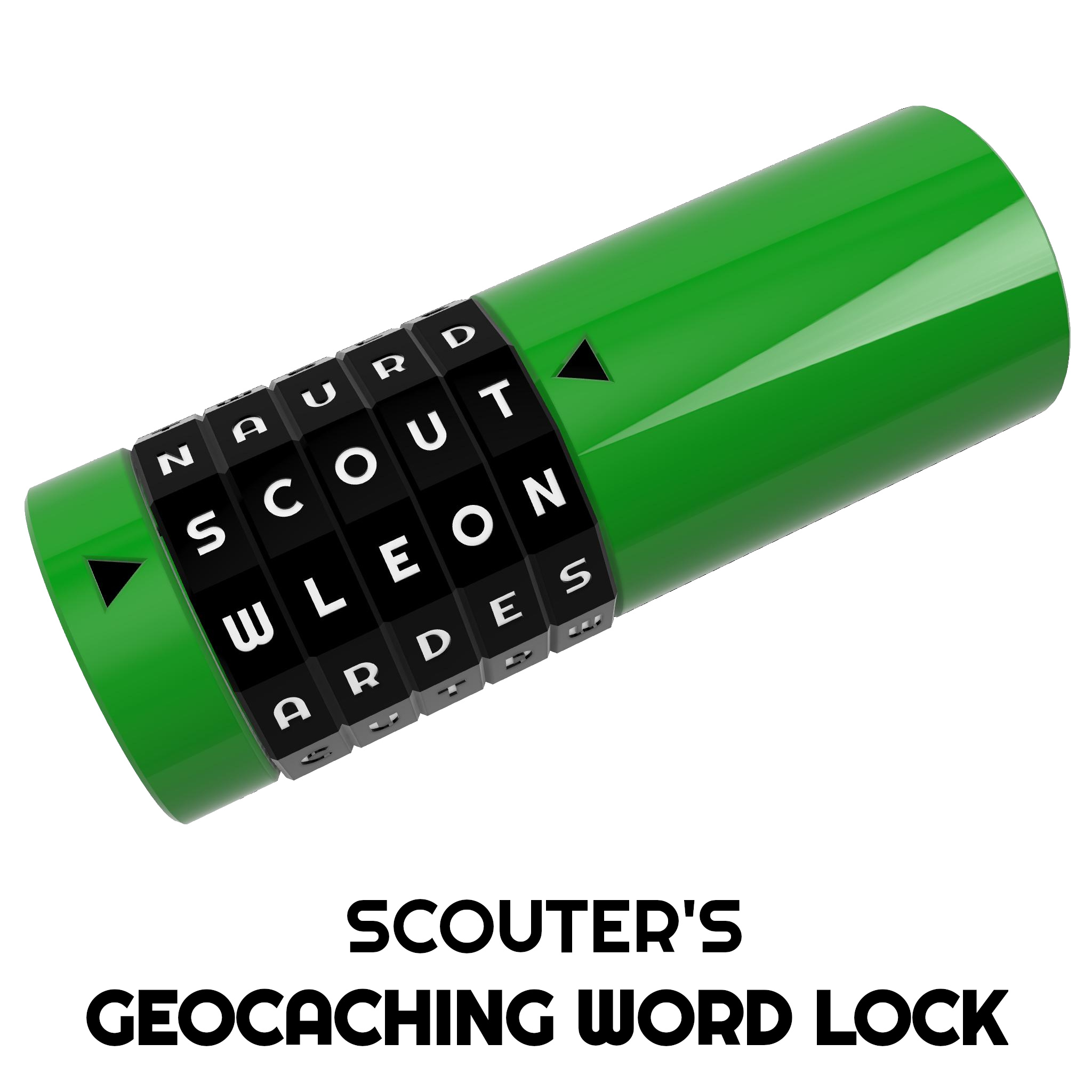 Scouter's Word Lock - Designed for Geocaching