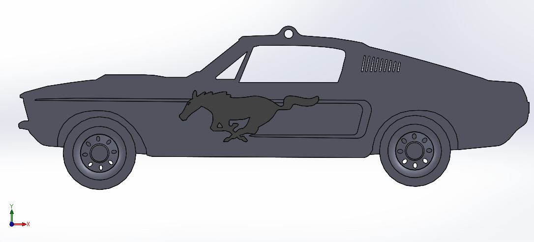 1967 FORD MUSTANG Key Chain
