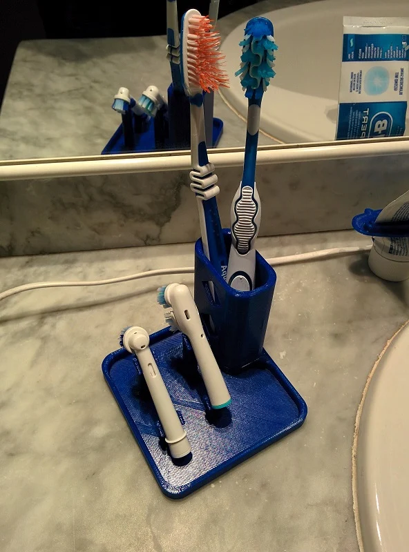Dual OralB Brushes Base extended