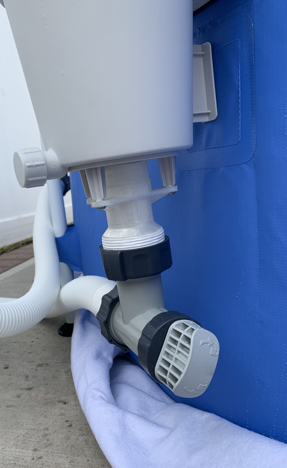Summer Waves Pool SFS Skimmer Adapter to Intex 1.5"