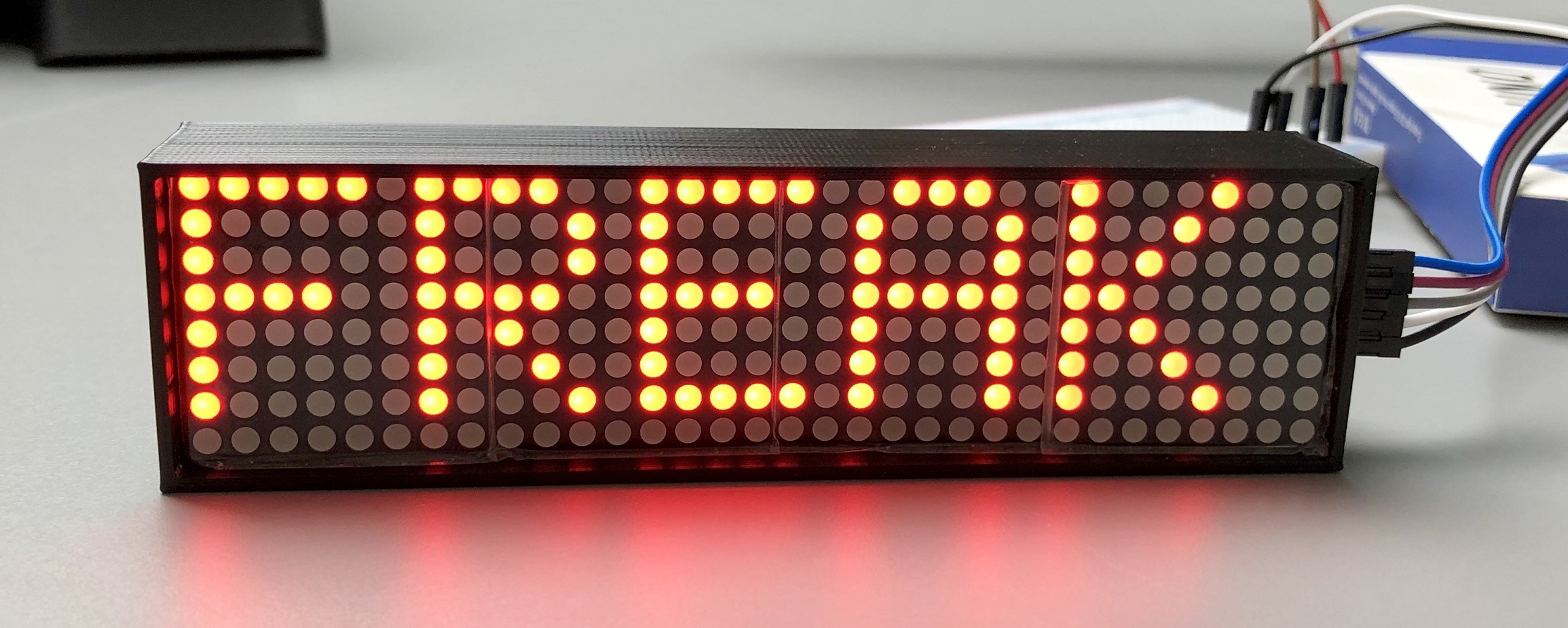 LED MATRIX Case - MAX7219 - 4 x 64 (8x8)