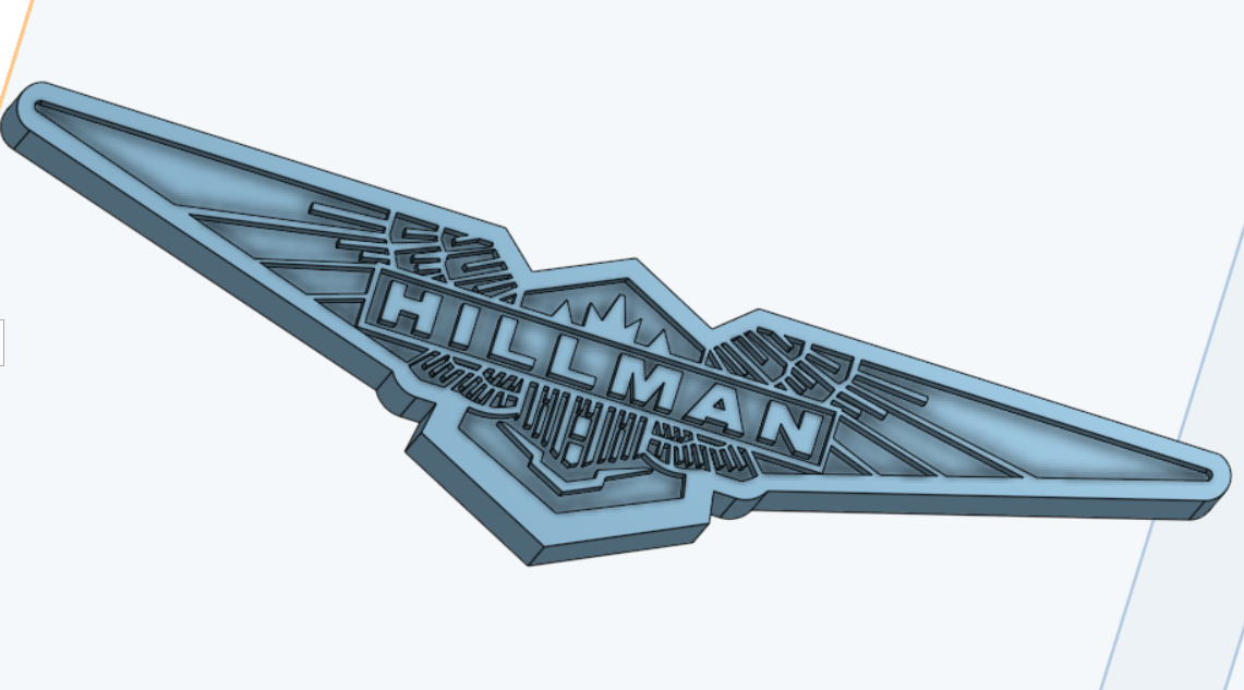 Hillman Car Brand Keyring