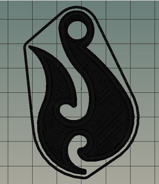 Tribal Fishhook Pendant