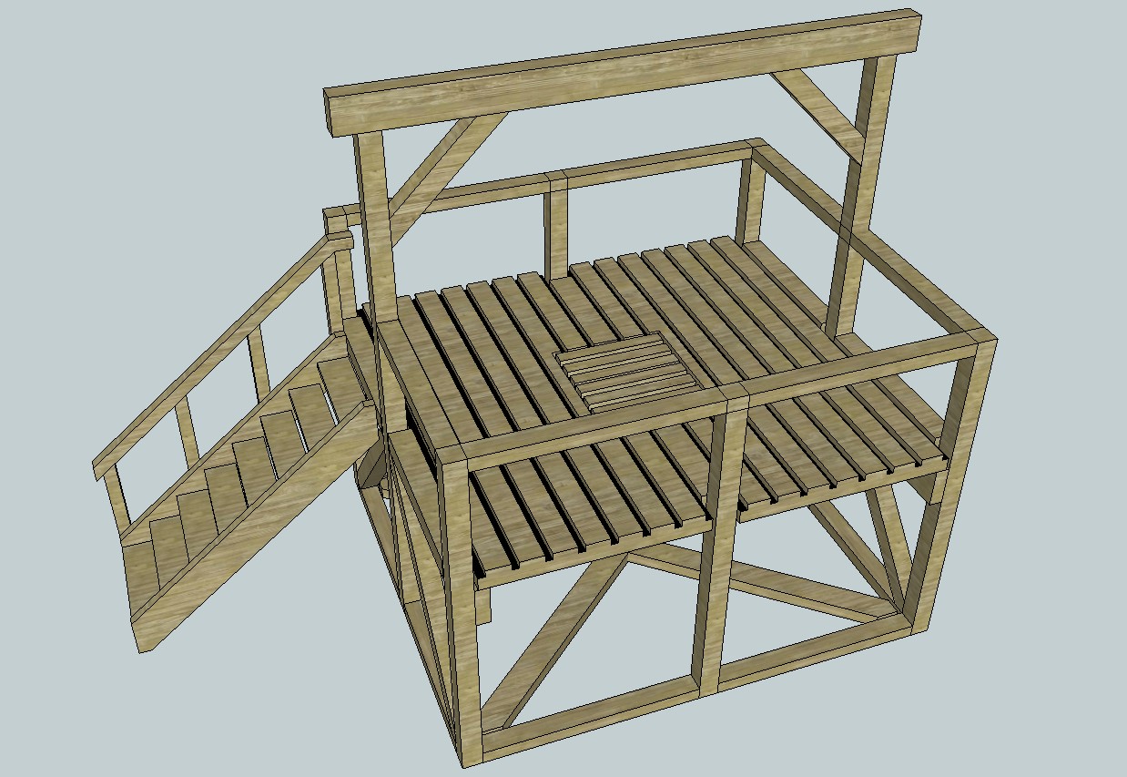 HO Scale Old Western Gallows