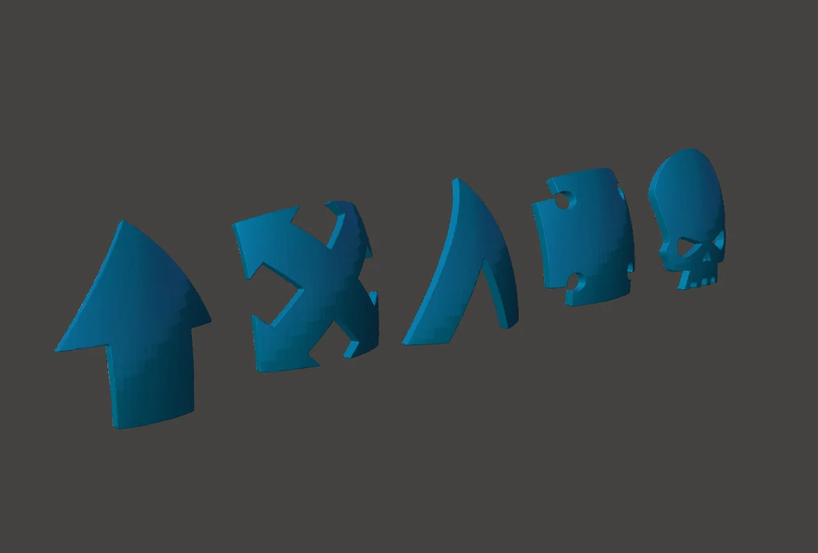 Units Symbols for ShoulderPads