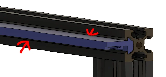 Ender 3/2020 Extrusion Light Bar