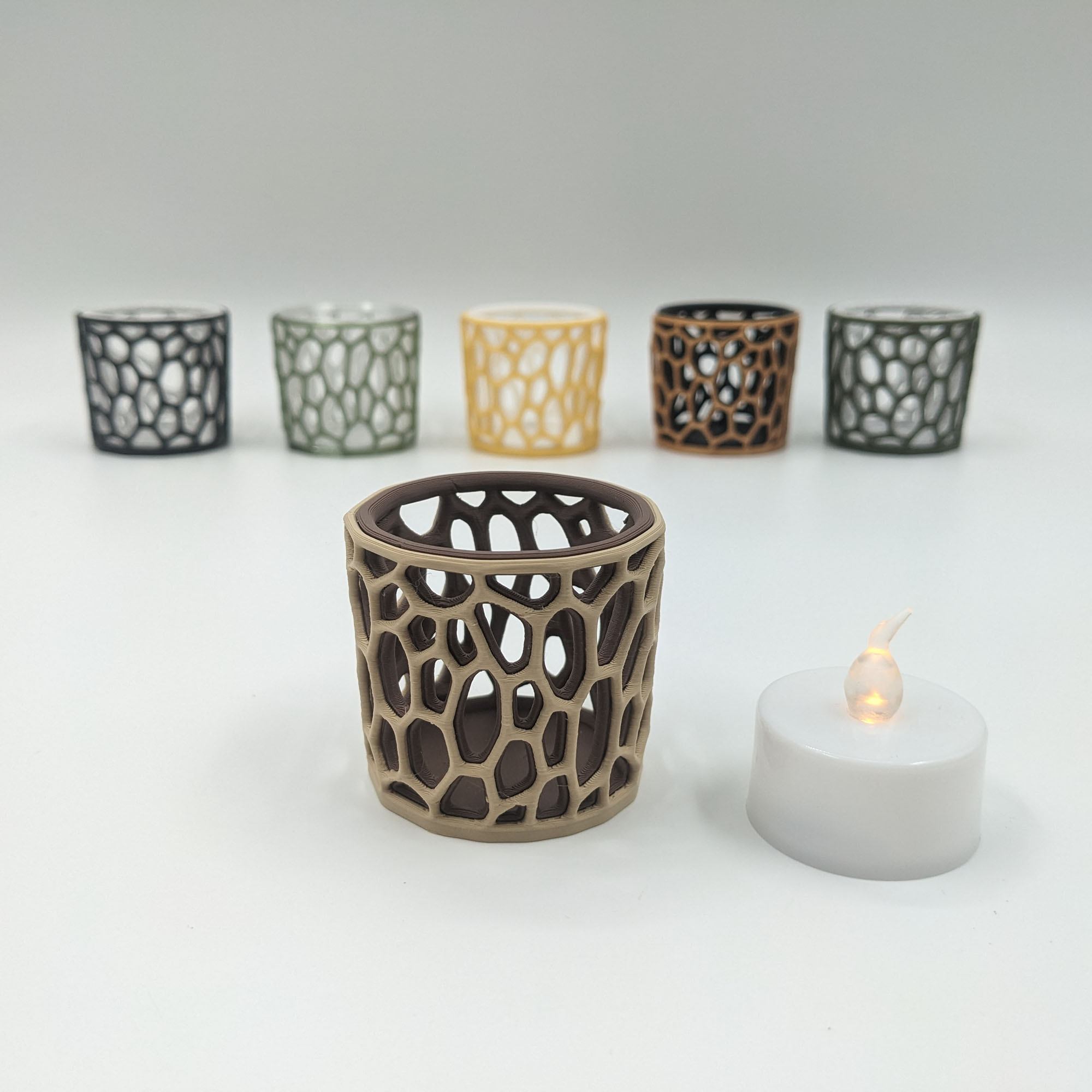 Candle holder - Bionic multicolor design