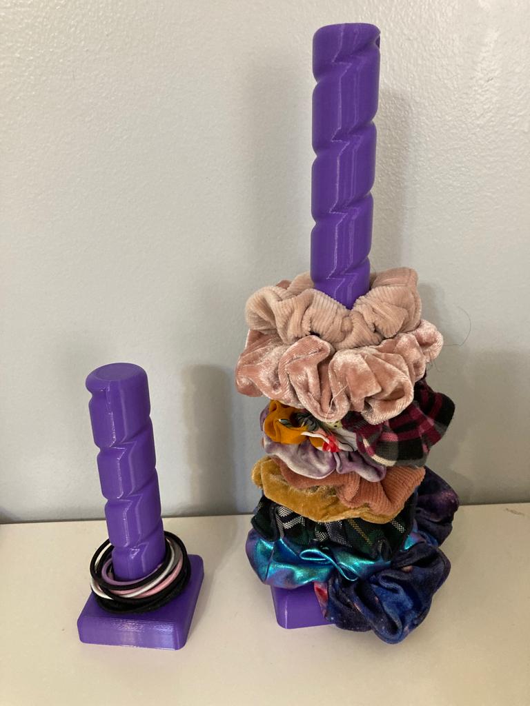 Taller twisty scrunchie holder