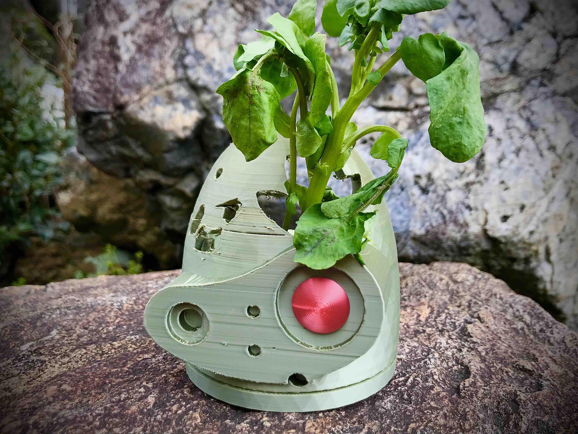 Planter of Laputa Robot Head