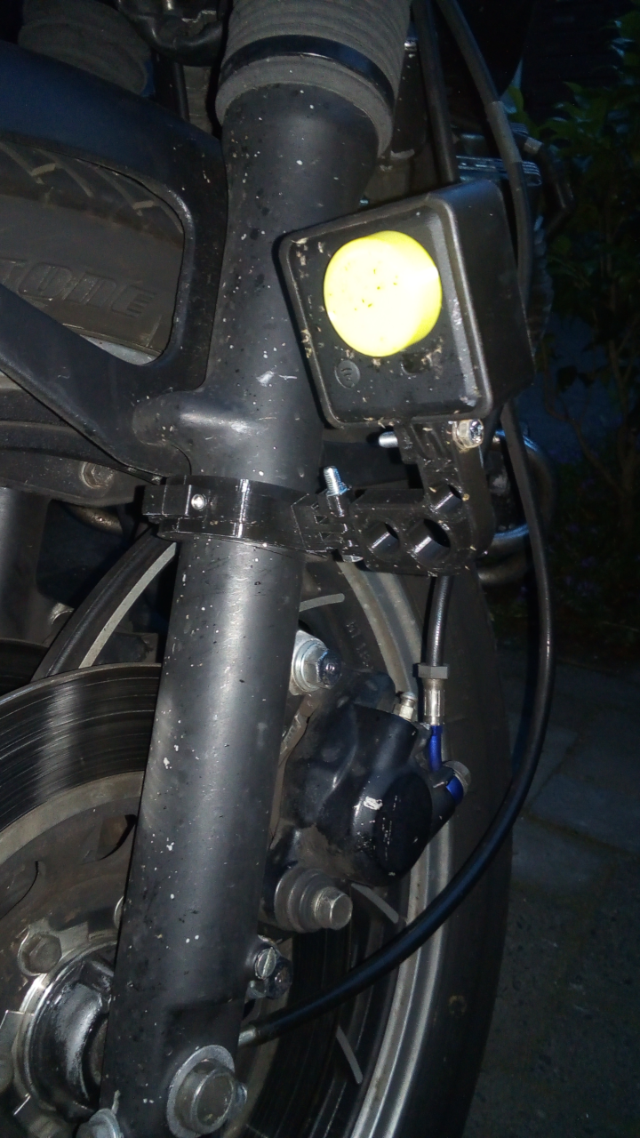 ActionCam Fork Mount for Yamaha XJ650 (or other bikes with 45mm fork)