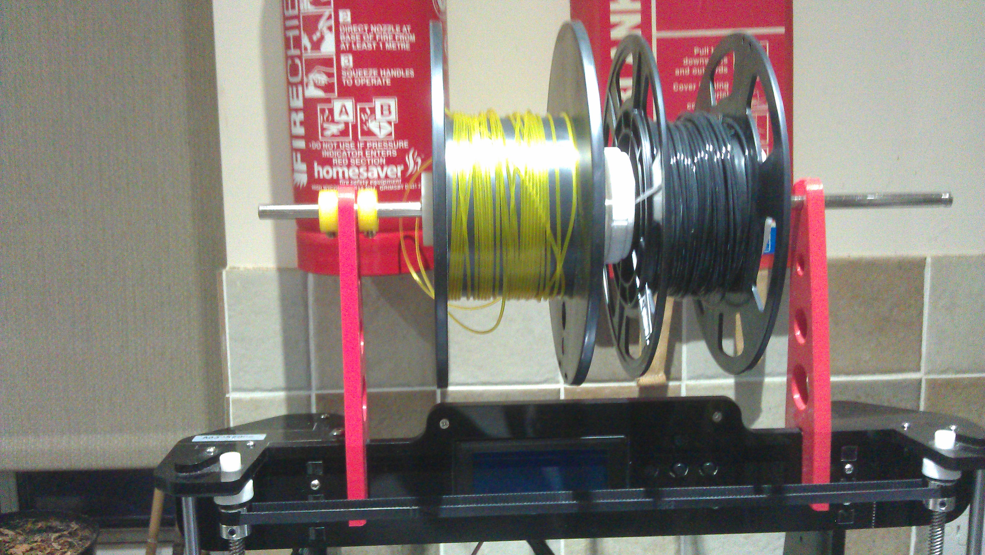 Overhead Filament Reel Supports for Anet A8