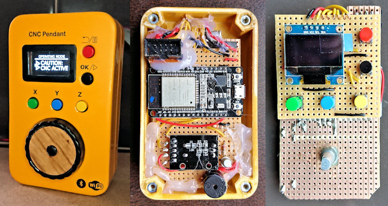 GRBL CNC pendant with Bluetooth link