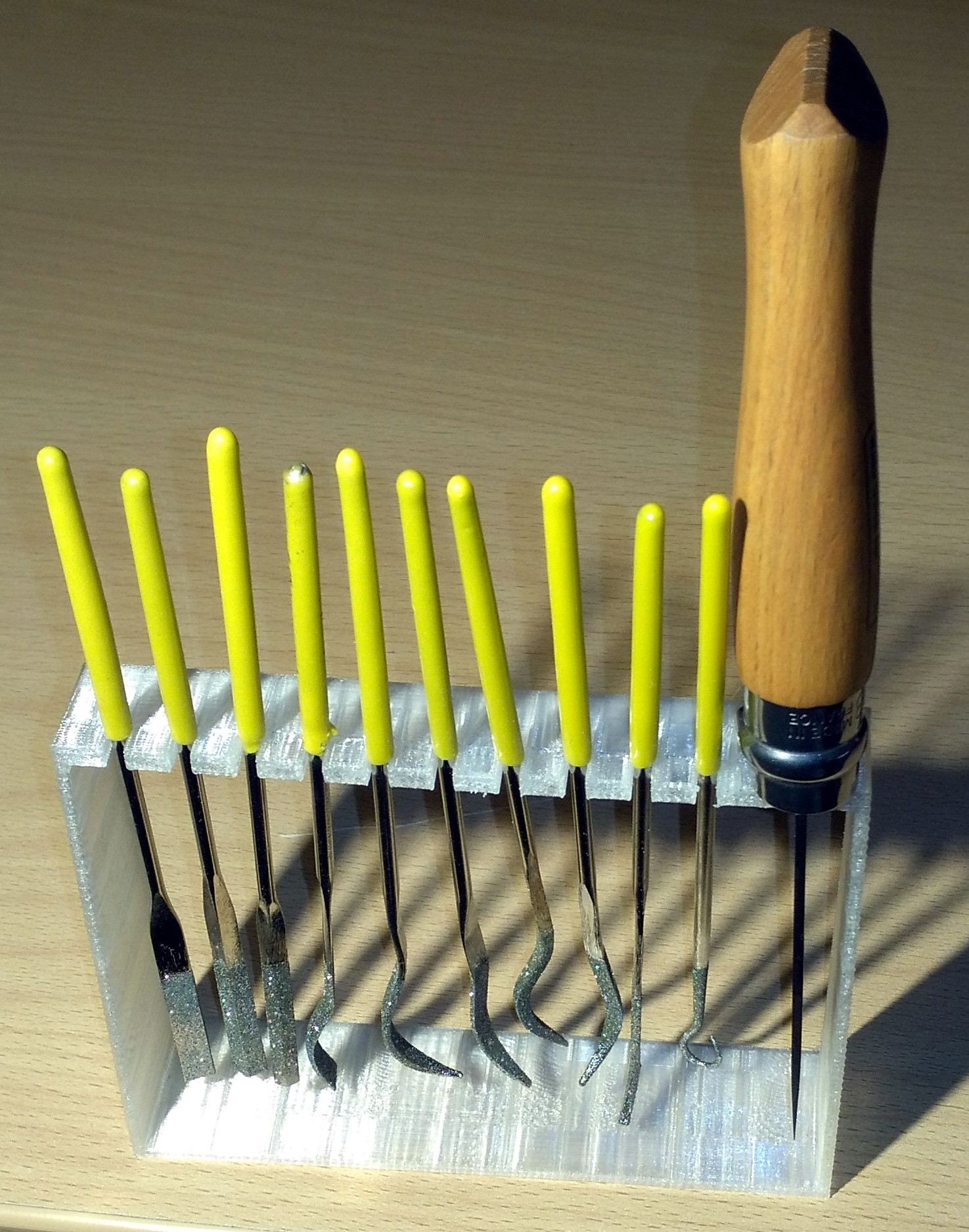 File tool and knife holder
