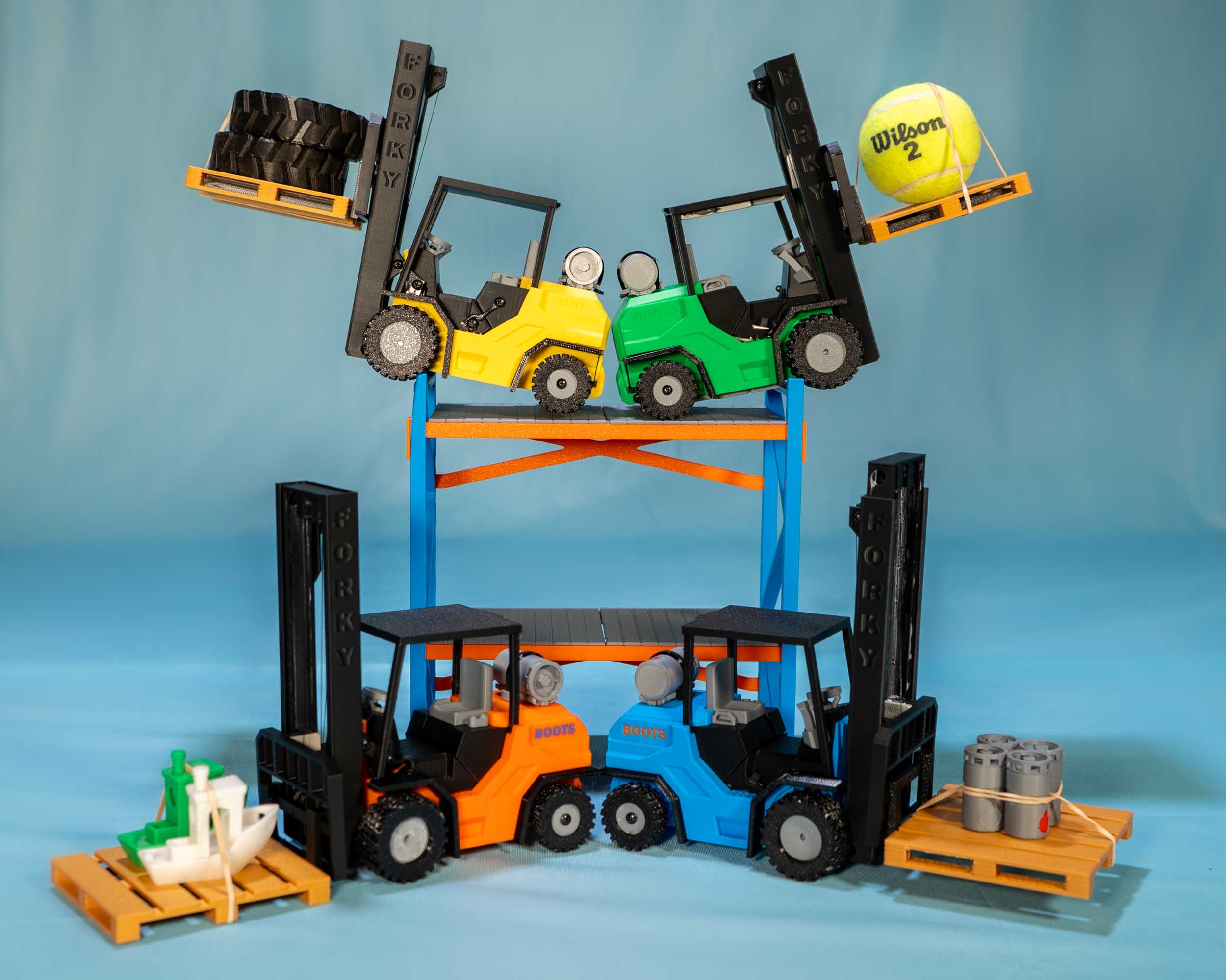 3D Printed RC Forklift - DIY