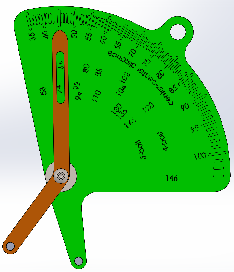 Bolt Circle Diameter Tool