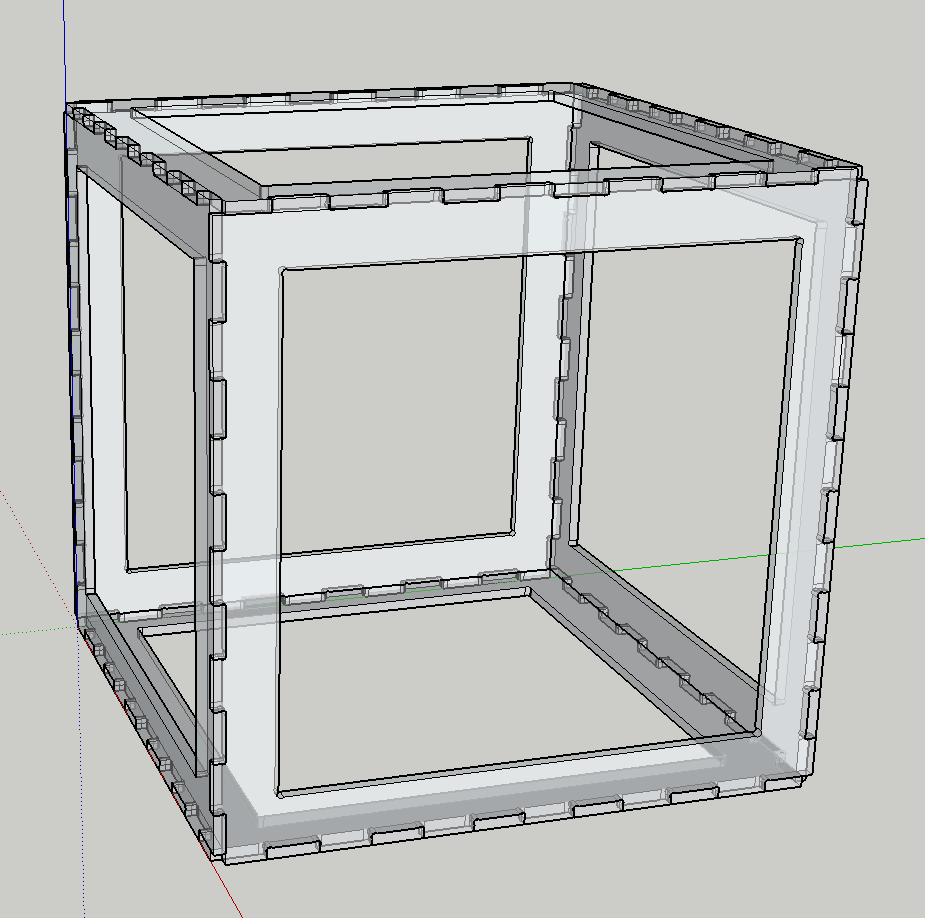 Wooden Frame Box (600mm x 600mm x 600mm)