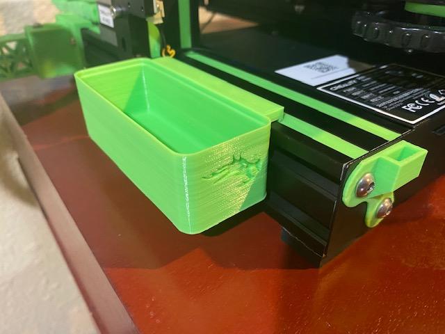 Improved Ender 3 Side Box with Slot Cover and Lid