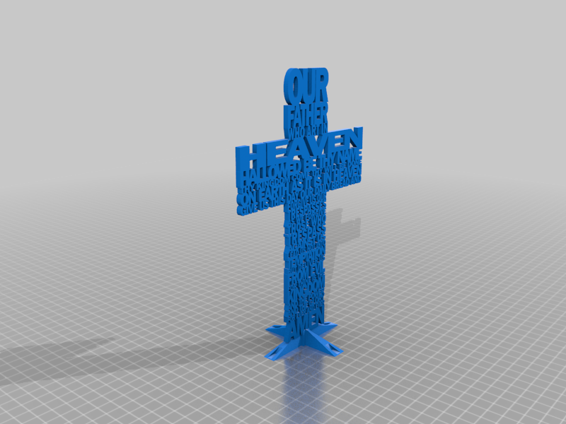 The Lords Prayer Cross