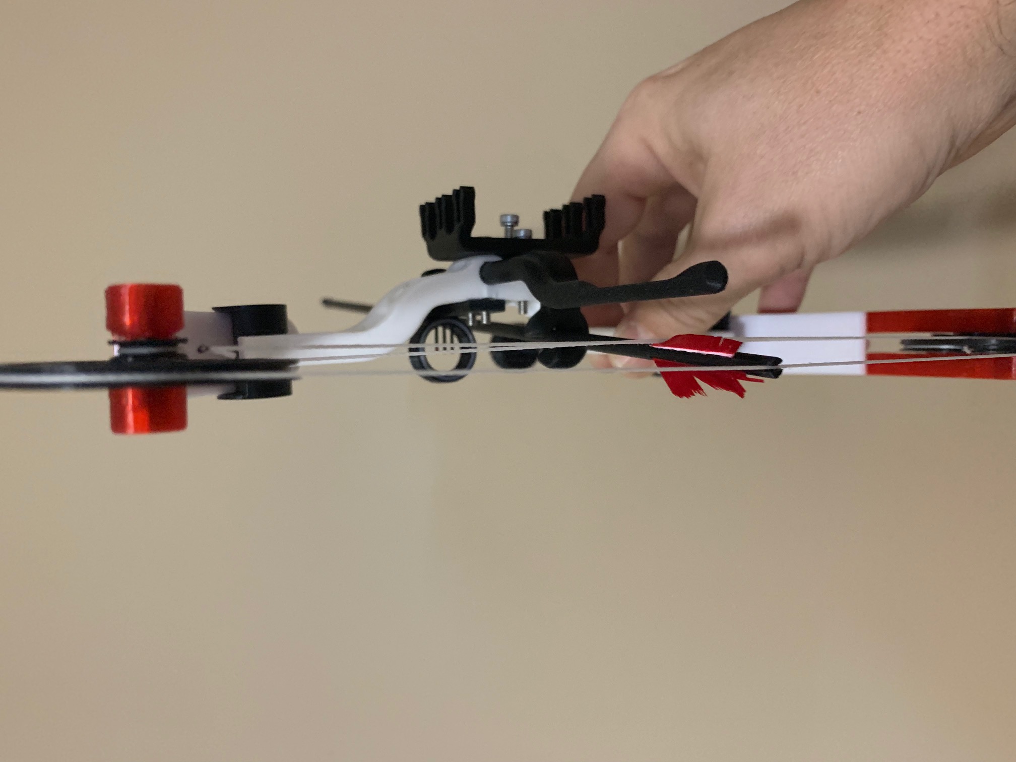 Miniature Compound Bow - Modified Arrow Rest
