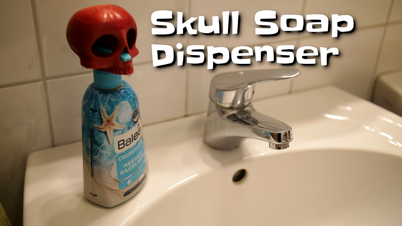 Skull soap dispenser