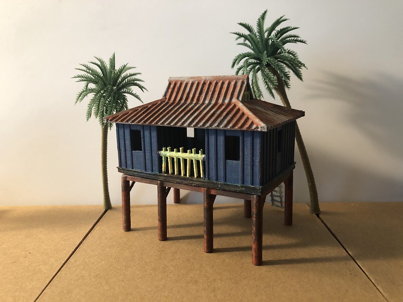 Kali River Rapids Shack - Jungle Navigation Company (HO/H0/1-87 Scale)