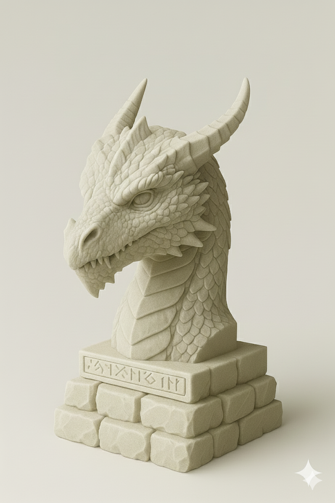 Runestone Dragon – Paintable Figure