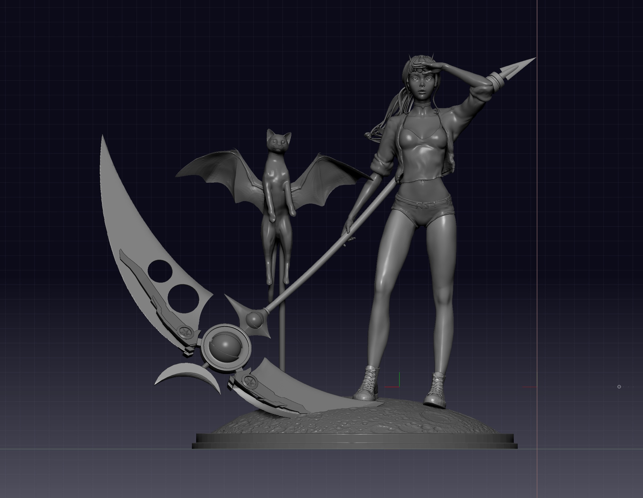 Luna, Nova & Schroedinger Figurine Garage-Kit 1/8 Scale
