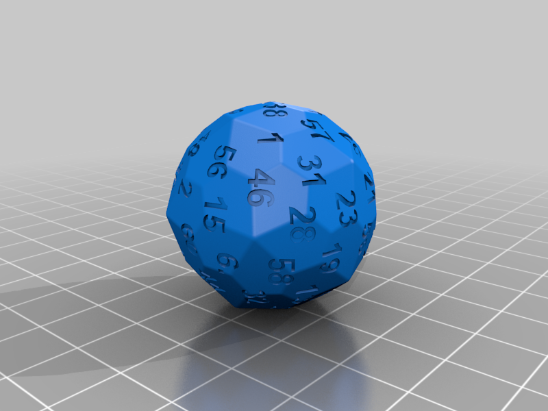 Extensive dice collection (d4, d6, d8, d10, d12, d14, d16, d18, d20, d24, d28, d30, d32, d36, d40, d48, d60, d120)