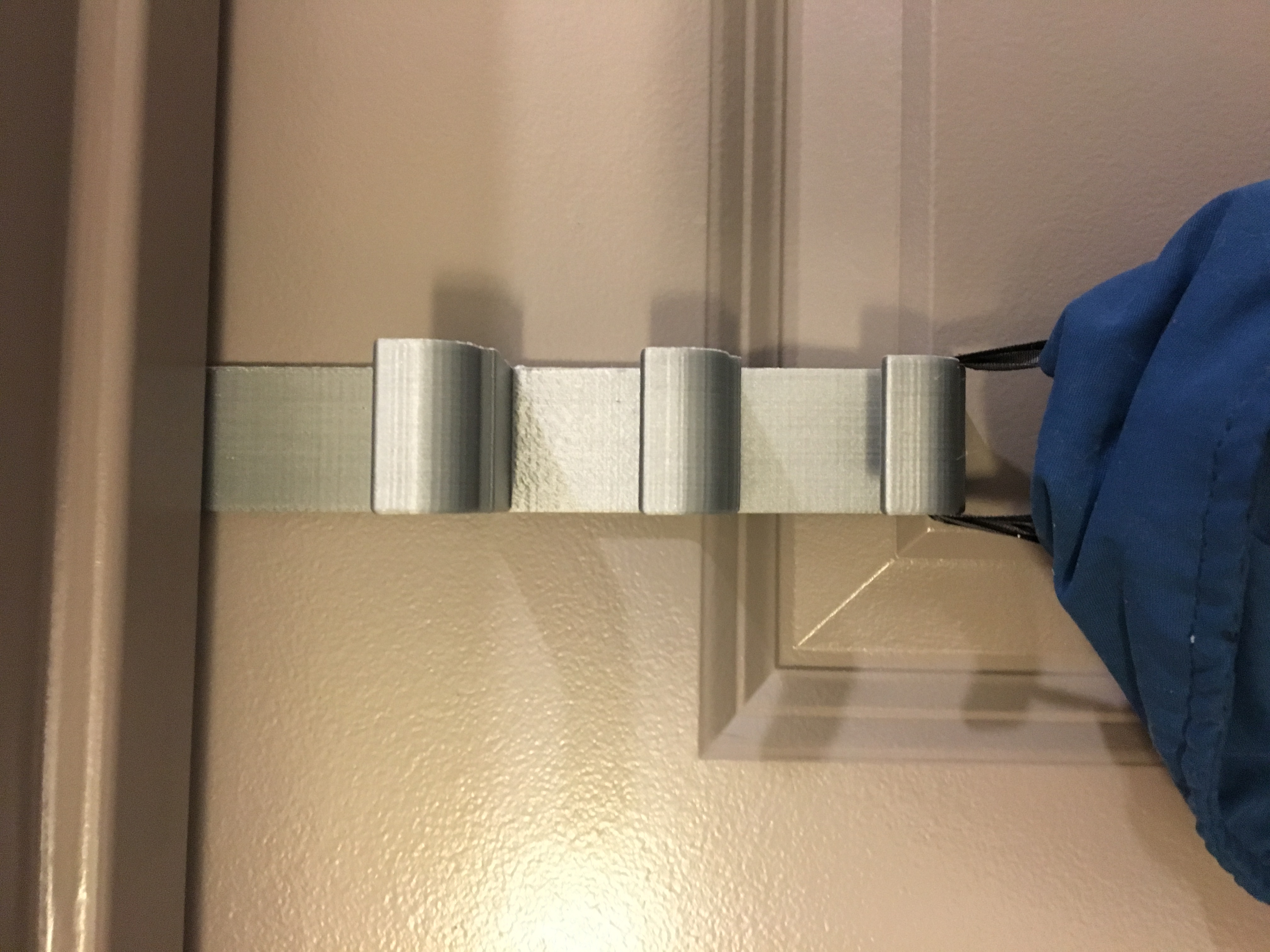Triple over the door coat hook