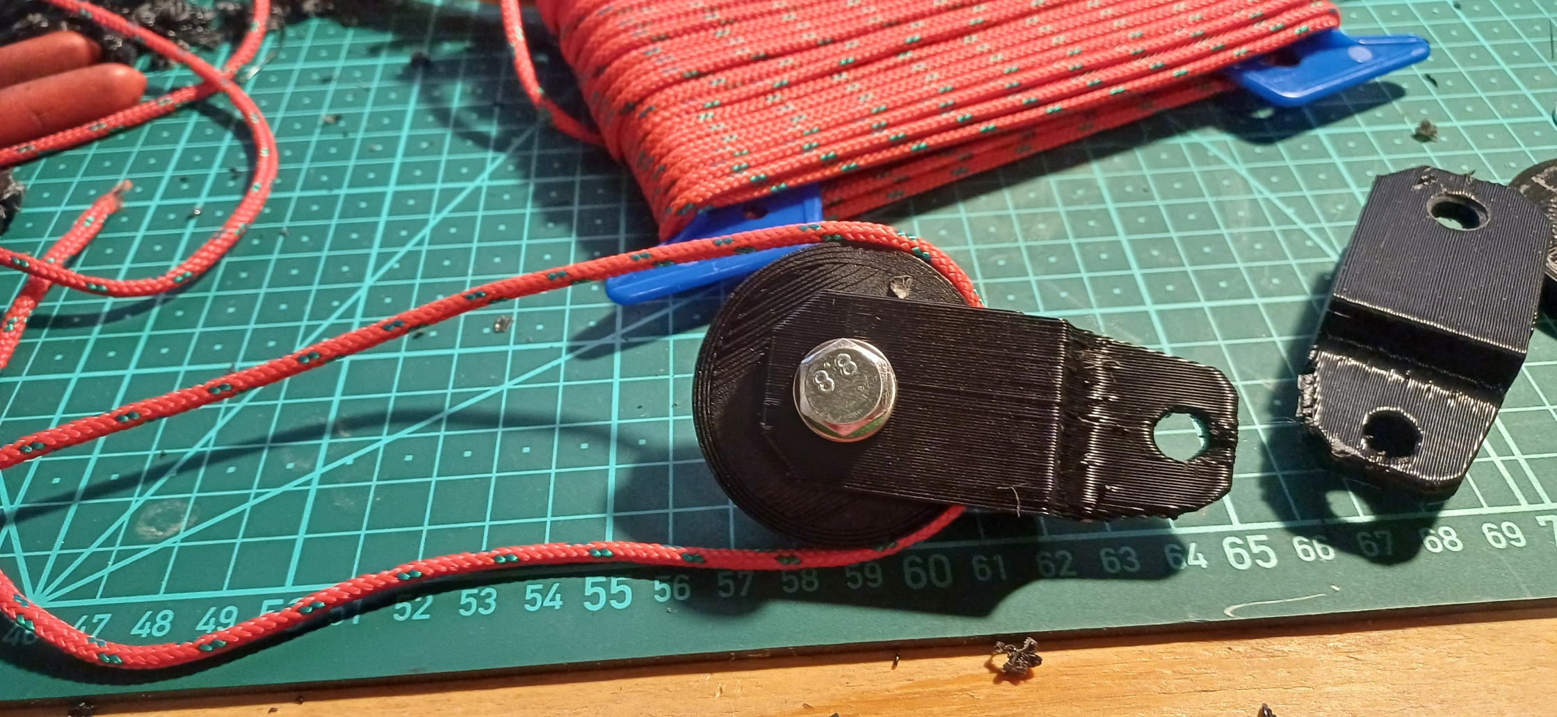 snatch block pulley Umlenkrolle