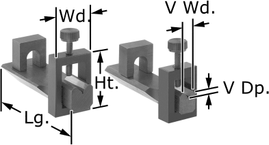 Miniature V-Block with Clamp Set