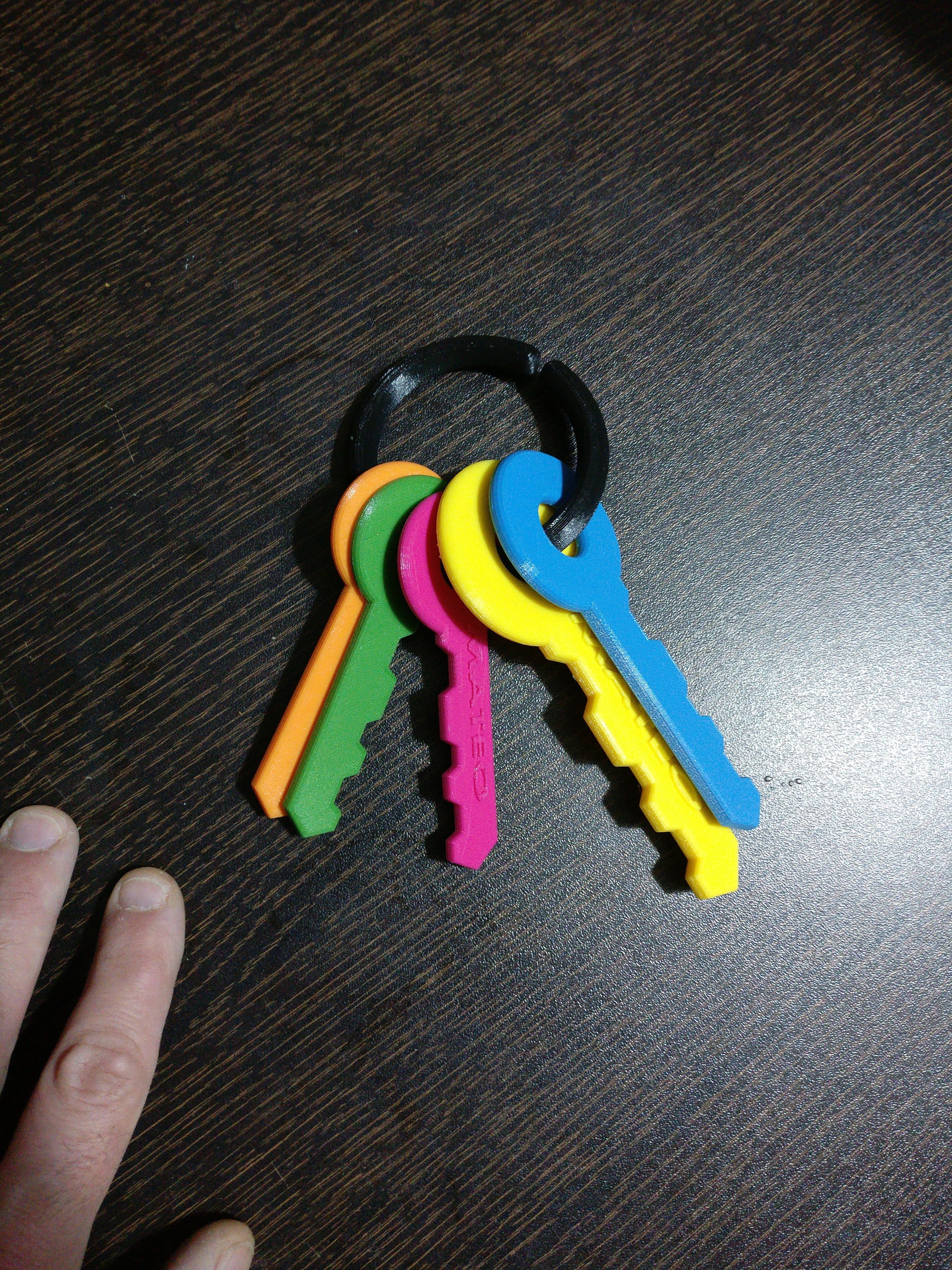 Baby toy keychain