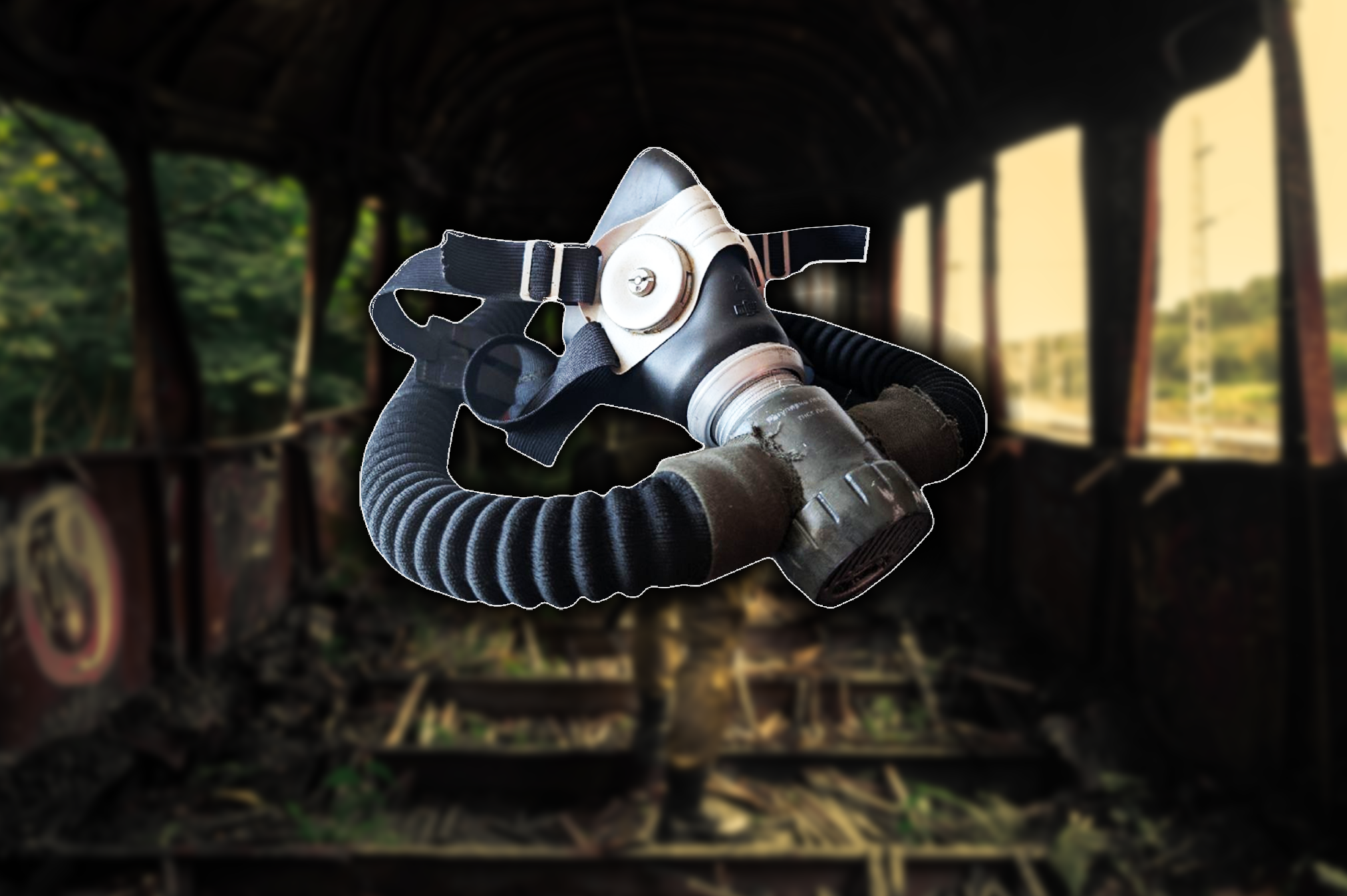 S.T.A.L.K.E.R. inspired 2x hose gasmask adapter (40mm thread)