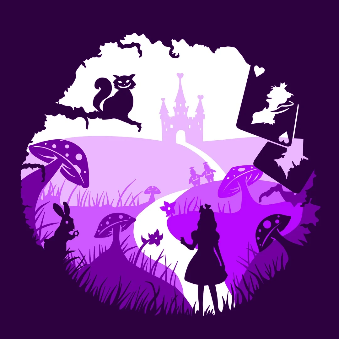 alice in wonderland lightbox