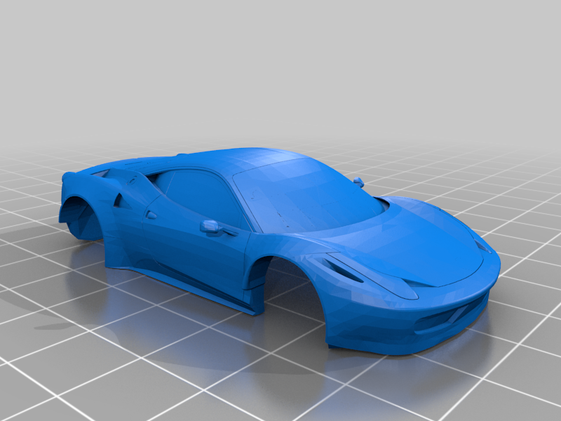Ferrari 458 Italia HO Slot Car Shell