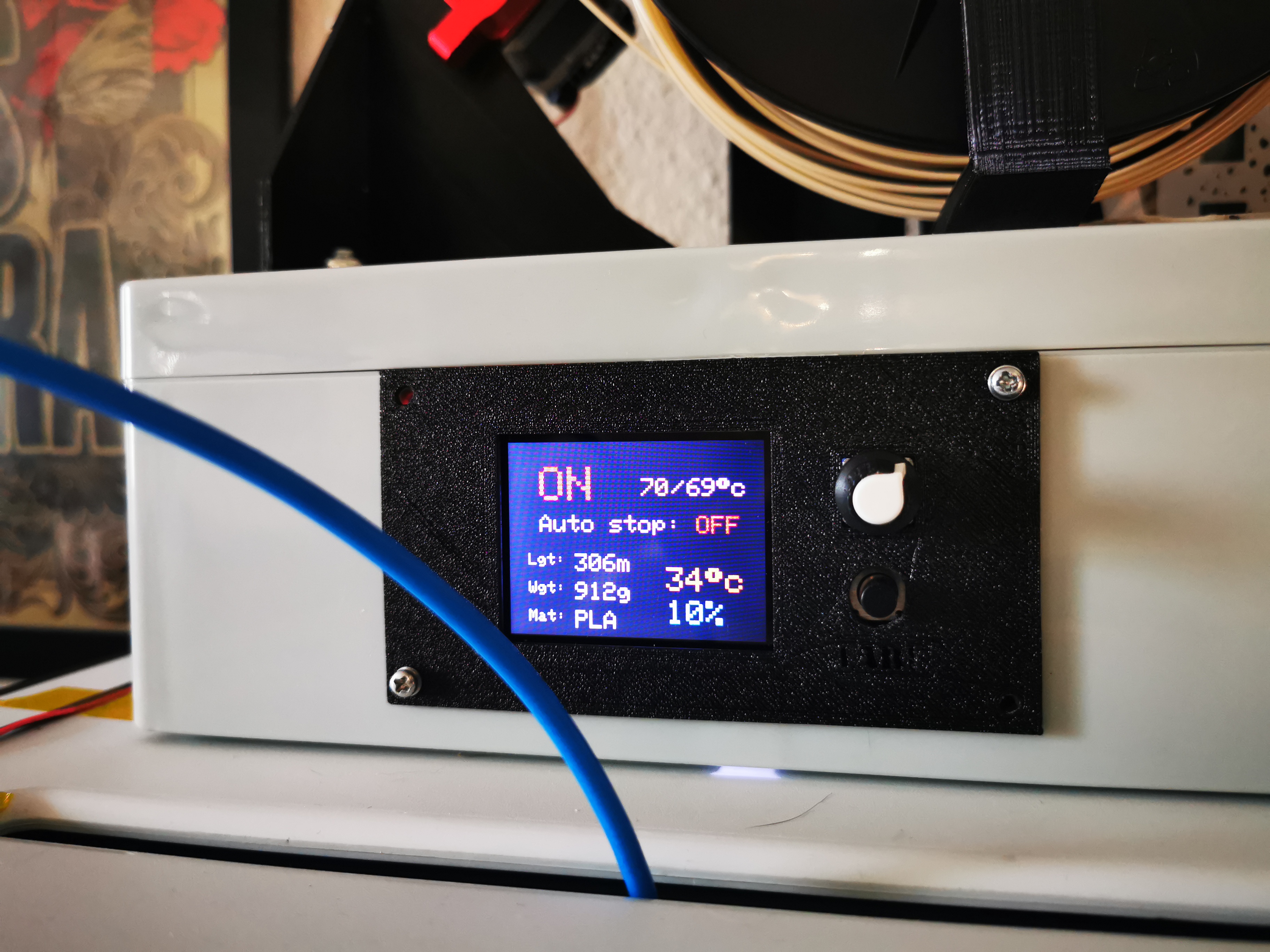 Front panel for ST7789 2.4" TFT + EC11 SPI display