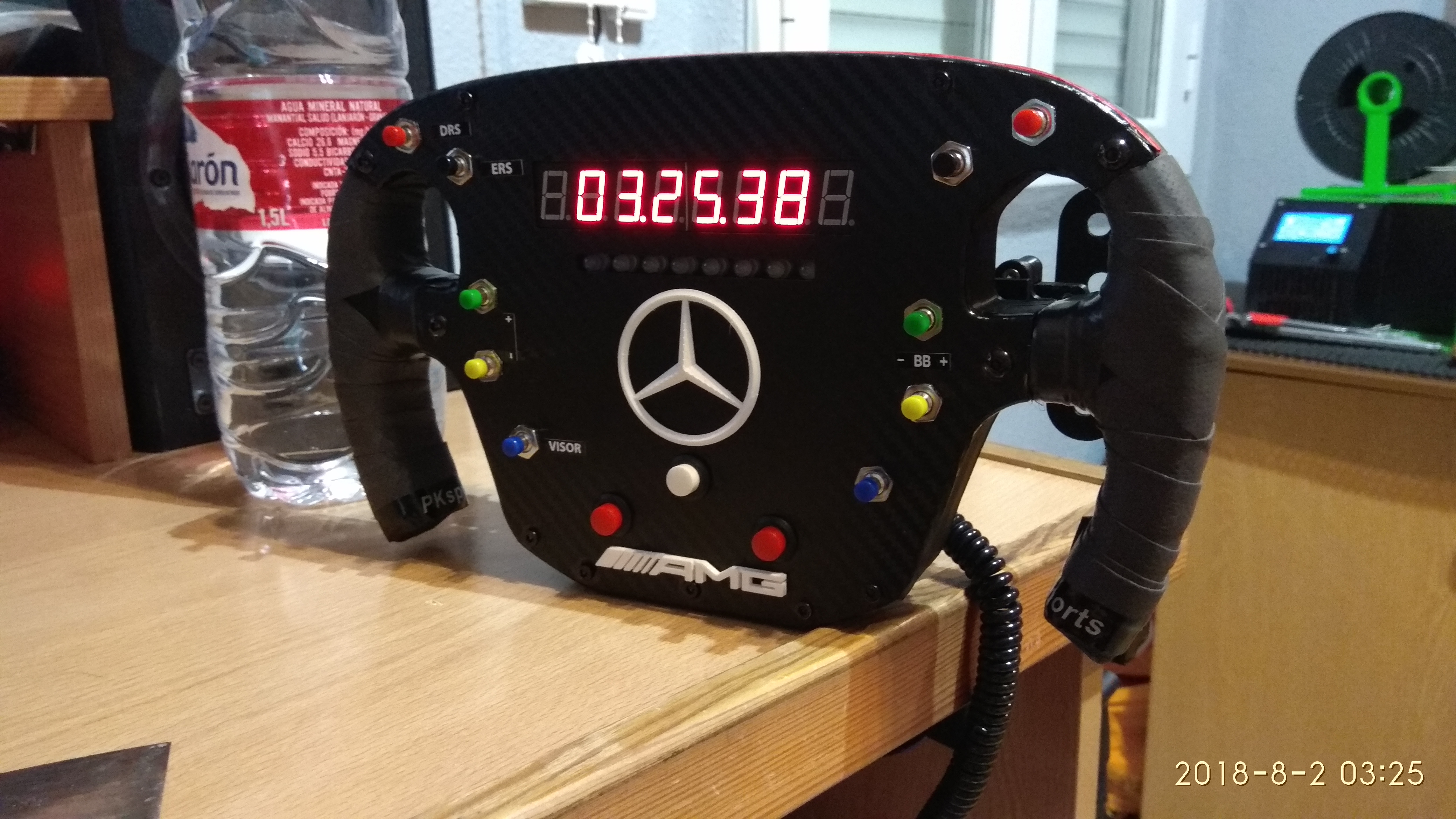 F1 Style sim racing wheel + Display TM1638