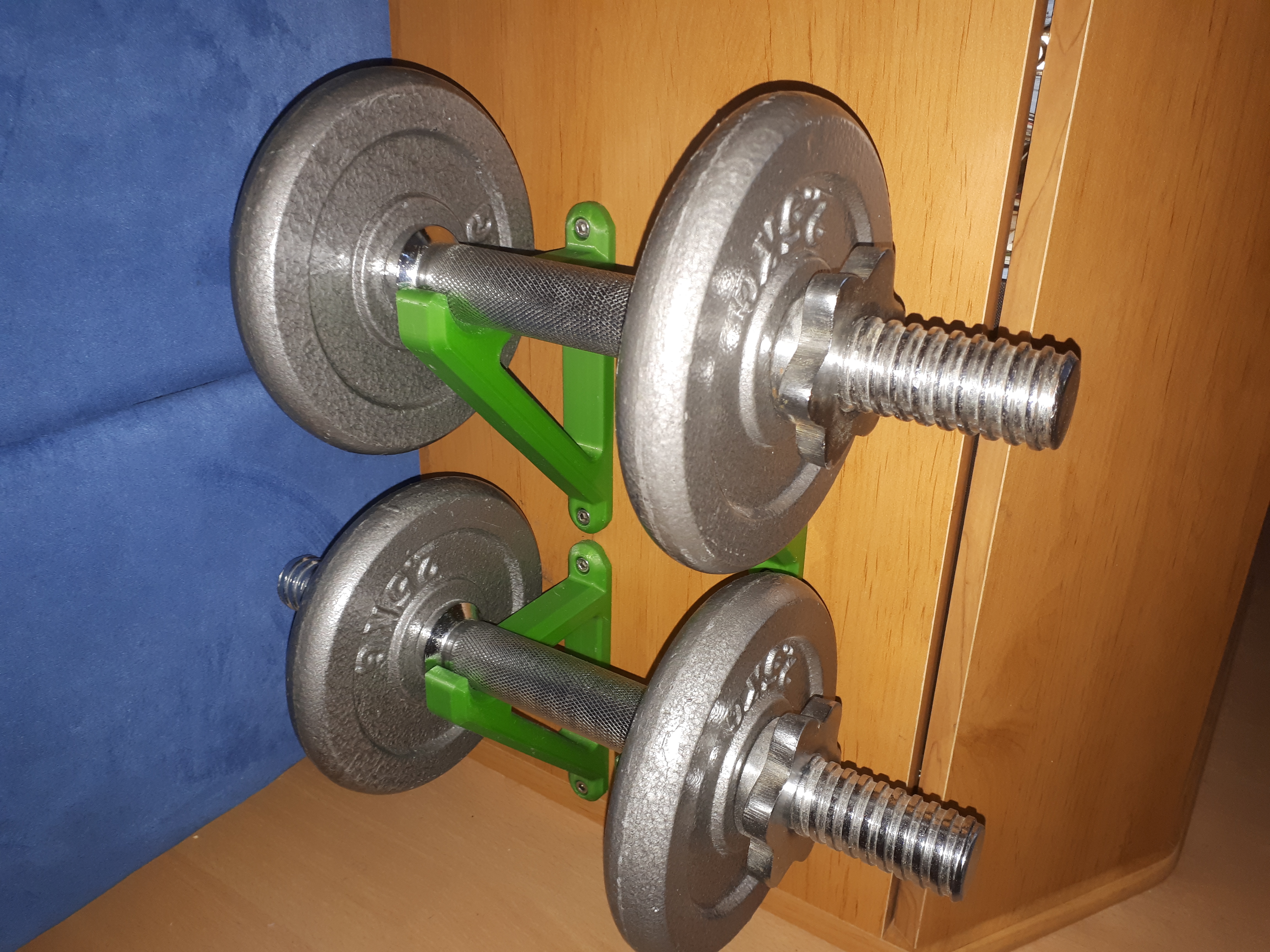 dumbbell and weight wall mounts